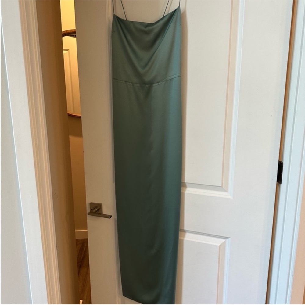 Elegant Green Slip Dress